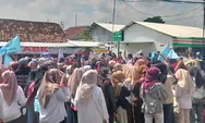 Tuntut Pembayaran # Bulan Gaji dan Hak Kesehatan, Ratusan Karyawan Geruduk Pabrik CV EBPS