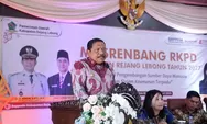 Hadiri Musrenbang RKPD Rejang Lebong, Wagub Tegaskan Infrastruktur Jalan Jadi Prioritas Utama Bengkulu