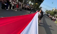 Bendera Merah Putih Sepanjang 100 Meter Dibentangkan dalam Karnaval Paskah Semarang: Menyatukan Perbedaan, Menyalakan Nasionalisme lewat Budaya