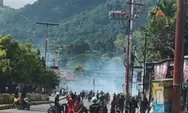 Jayapura Memanas: Demo “Papua Darurat Militer” Ricuh, Gas Air Mata Ditembakkan di Waena