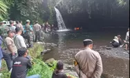 Santriwati Banyumas Tewas Tenggelam di Curug Kanesia usai Terpeleset saat Foto Bersama
