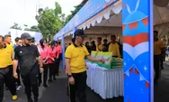 Polda Lampung Gelar Pasar Rakyat, Olahraga Bersama, dan Bakti Sosial Sambut Hari Bhayangkara ke-80