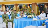  Kapolri Bersama Menko Polkam dan Pimpinan Lembaga Negara Perkuat Kebersamaan di Mabes TNI AL