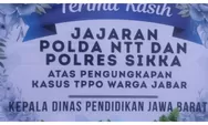 Solidaritas Jawa Barat Mengalir ke NTT, Mako Polres Sikka Dipenuhi Karangan Bunga atas Ketegasan Ungkap TPPO