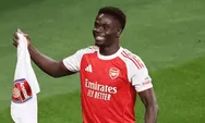 Bukayo Saka Catat 300 Penampilan dengan Jersey Arsenal