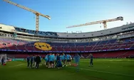 Penampakan Stadion Ikonik Barcelona, Nou Camp seperti Lokasi Konstruksi 