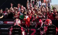Nicolo Bulega, Iker Lecuona, Miguel Oliveira Sapu Bersih Podium WorldSBK Portugal
