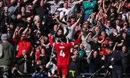 Liverpool Cetak Rekor Gol Tandang di Liga Primer, Sundulan Virgil van Dijk Jadi Gol ke-1.000