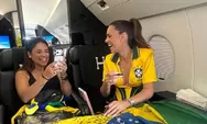 Pacar Neymar, Bruna Biancardi, Pamer Belahan Dada dalam Korset Brasil