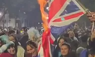 Memanas! Fans Argentina Marah Bakar Bendera Inggris
