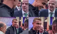 Ronaldo Tak Terduga Bertemu dengan Presiden FIFA; Ekspresi Wajahnya yang Serius Menarik Perhatian