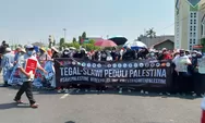 Ribuan Orang dari 2 Kelompok Massa di Tegal Turun ke Jalan Gelar Aksi Peduli Palestina