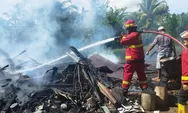 Kebakaran Pondok Tambak Ikan di Padang, Mesin Bajak dan Betor Ikut Hangus