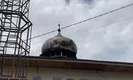 Masjid Anggota DPRD Sumbar Terbakar di Padang, Api Diduga Muncul dari Kubah