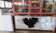 Musibah Saat Lebaran, Gerobak Milik Pedagang Bakso di Padang Ludes Terbakar