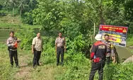 Polsek Rambatan Pasang Spanduk Larangan PETI, Pelaku Terancam 5 Tahun Penjara