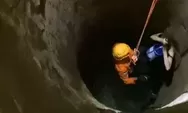 Tim SAR Gabungan Evakuasi Warga Tanah Datar yang Masuk ke Dalam Sumur