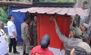 Langgar Perda Trantibum, Bangunan Liar di Sempadan Sungai Dibersihkan Satpol PP Padang