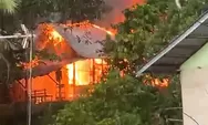 Rumah di Perbukitan Padang Terbakar usai Disambar Petir, Pemadaman Terkendala Akses Terjal