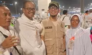 Momen Haru Jemaah Haji Padang Disapa Wamenhaj Dahnil Saat Antre Bus ke Mina