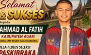 Siswa Agam Lolos Paskibraka Nasional 2026, Ahmad Al Fatih Siap Bertugas di Istana Negara