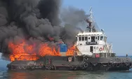 Kapal TB Simponi Terbakar Saat Berlayar dari Sibolga Menuju Lampung, Satu Orang Meninggal