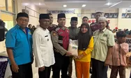 Subdit Dalmas Polda Sumbar Salurkan Bantuan Beras kepada 161 Anak Yatim di Bungus Teluk Kabung