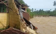 Bangunan SD Negeri 19 Baringin Padang Roboh usai Hujan Deras, Aliran Sungai Makin Melebar