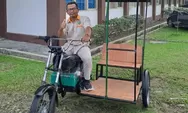 Becak Elektrik Hybrid Solar Panel Dikembangkan Mahasiswa Universitas Bung Hatta