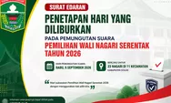 Warga Solok Diliburkan 9 September, Ada Pemilihan Wali Nagari Serentak