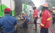 Bus EPA Star Nyaris Hangus Terbakar di Padang Saat Bawa Penumpang