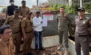 Satpol PP Sumedang Hentikan Sementara Pembangunan Mini Soccer di Cisempur Jatinangor