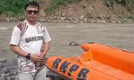 BPBD Sumedang Salurkan Perahu Karet untuk Percepat Pembangunan Jembatan Gantung di Wanajaya