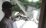 Pemilik Rumah Ceritakan Detik-detik Rumah Ambruk Akibat Pergerakan Tanah di Tomo Sumedang