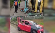 Laka Beruntun 3 Kendaraan di Sumedang, 8 Orang Dilaporkan Luka-Luka