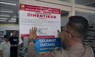 Belum Dilengkapi Izin, Satpol PP Sumedang Segel Minimarket di Wado