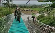 Dandim Sumedang Resmikan Jembatan Gantung Garuda di Surian, Pengerjaan Rampung 45 Hari