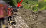Ikuti Google Maps, Pemudik Motor Nyasar di Jalur Irigasi Bendung Rengrang Sumedang, Berujung Dievakuasi Damkar