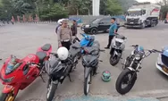 Puluhan Motor Knalpot Brong Terjaring Razia di Bundaran Binokasih, Respon Aduan Masyarakat
