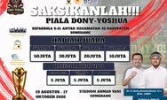 Perlombaan Sepak Bola Piala Dony-Yoshua U-21 Sumedang Mulai 19 Agustus, Hadiah Juara Capai Rp110 Juta