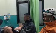 Kaget Batu Longsor Nyaris Menimpa, Gadis di Sumedang Tersungkur dari Motor