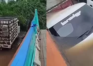 Geger! Kapal Feri Fatimah 2 Karam di Sungai Mahakam, Truk Ayam dan Mobil Sembako Ikut Tenggelam