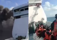 Kronologi KMP Mutiara Sentosa 2 Terbakar di Perairan Sumenep, Kapal Hampir Habis Dilalap Api
