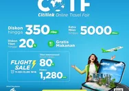 Tiket Pesawat Murah! BRI dan Citilink Gelar Online Travel Fair