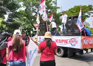 Saat Ratusan Buruh Demonstrasi di Semarang, Ini Tuntutan yang Disuarakan di Hari Buruh Sedunia