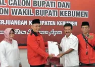 Mantan Sekda Kebumen Adi Pandoyo Ambil Formulir Pendaftaran Bakal Calon Wakil Bupati di DPC PDI Perjuangan