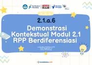 Inilah Contoh 2.1.a.6 Demonstrasi Kontekstual Modul 2.1 RPP Berdiferensiasi Lengkap 2 Link Download RPP Format PDF SD SMP 