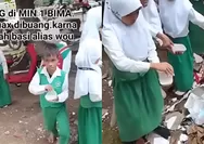 Diduga Basi, Siswa di Bima Buang Paket Makan Bergizi Gratis ke Tempat Sampah