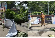 Longsor di Jalan Bougenville, Kepala Dinas SDABMBK Lampura Turun Langsung ke Lokasi