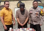 Polsek Cibinong Amankan Penjual Rokok Tanpa Cukai, 100 Bungkus Disita